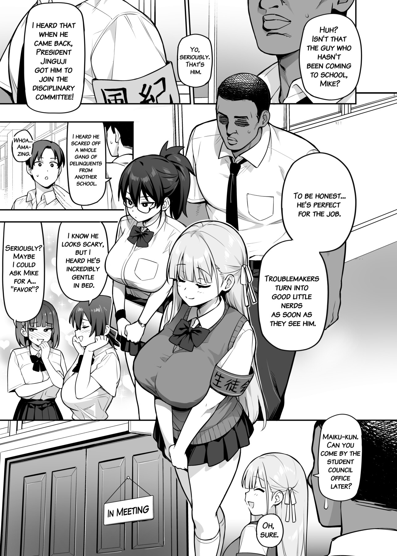 Hentai Manga Comic-About the Student Council Members' Huge Tits!-Read-50